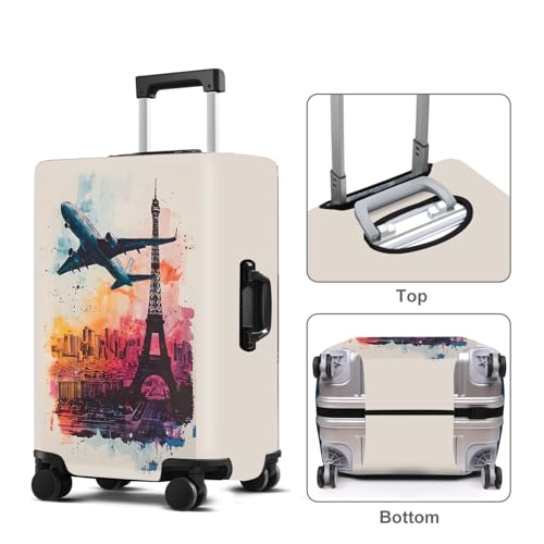 Tower Luggage Cover Washable Suitcase Protector Anti (Tower-2 / S(20-22inch suitcase))