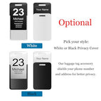Stainless Steel Personalized Luggage Tags for Suitcases (2"x3.3" / 3 Pack)