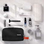 Travel Toiletry Bag for Men (Black & Orange)
