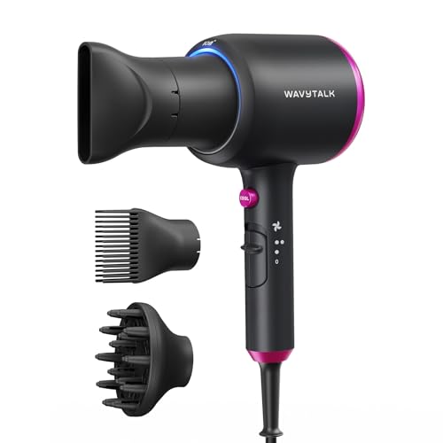 Blown Away Ionic Hair Dryer with Diffuser for Curly Hair (Black)