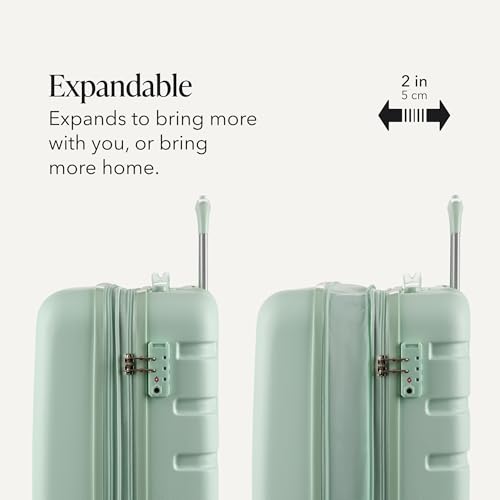 7366 Signature Hardside Expandable Luggage with Spinner Wheels (3-Piece Set (19/23/27) / Clearly Aqua)