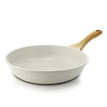 Nonstick Ceramic Frying Pan Skillet (9.5 Inch / White)