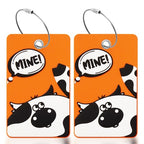 Funny Animal Luggage Tags Suitcases (Orange)
