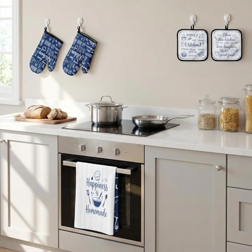 Navy Blue Kitchen Decor Set (Navy Blue)