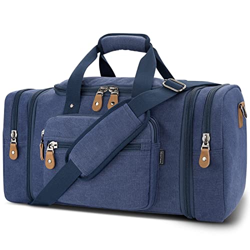 Canvas Duffle Bag (Blue / X-Large-60L (Without Shoe Compartment))