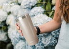 Coffee Tumbler (Powder Coated Taupe)