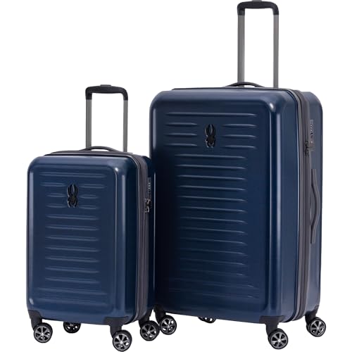 Rails 2 Piece Luggage Set with 360° Spinner Wheels (Carbon Blue / 2-Piece Set)