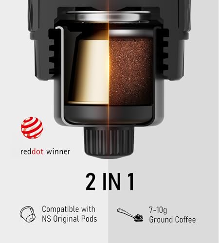 Classic Manual Espresso Maker (Black)