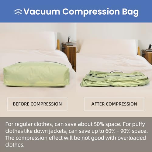 TPU Vacuum Bag for Travel (Olive Green / Large)