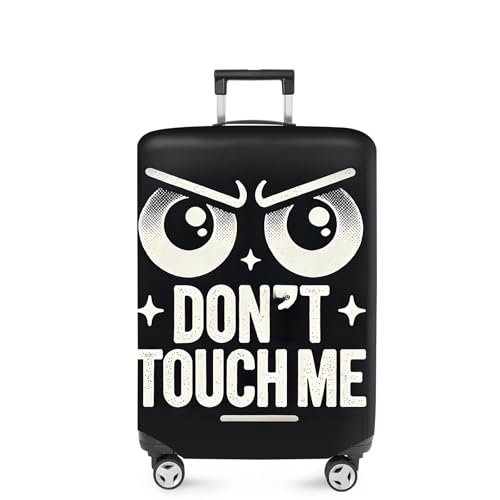 Funny “Don’t Touch Me” Luggage Cover (#6 / L(fits 28-30Inch suitcase))