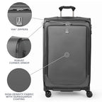 Crew Classic Softside Checked Luggage (Titanium Grey / Checked Large)