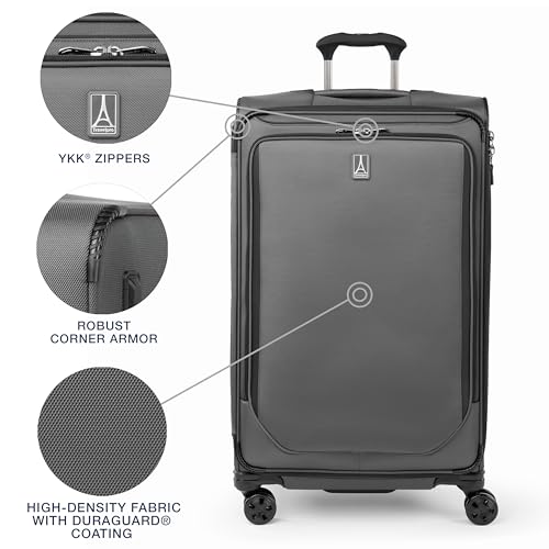 Crew Classic Softside Checked Luggage (Titanium Grey / Checked Large)