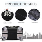 Funny “Don’t Touch Me” Luggage Cover (#6 / L(fits 28-30Inch suitcase))
