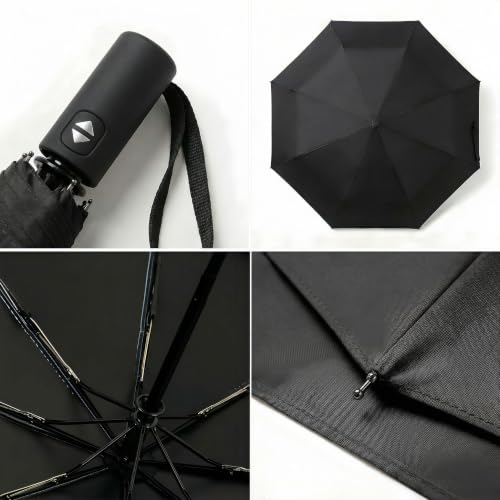 Small Compact Travel Umbrella with UV Protection for Sun & Rain (K-2 Pack Macha Green & Black)