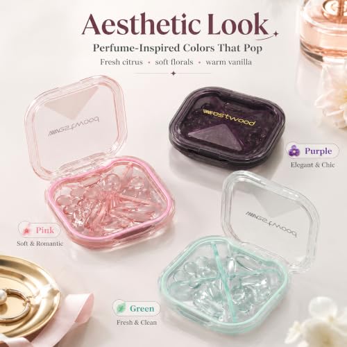 Aesthetic Pill Organizer (Square Purple)