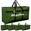 4 Pcs 96 Gallon Extra Large Moving Bags Heavy Duty Storage Bag (96 Gallon / Green)