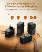 205W GaN Universal Travel Adapter (205 W)