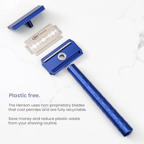 Razor Copper Double Edge Safety Razor with 5 Spare Blades (Copper)