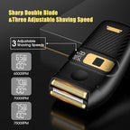 Hair Clippers for Men Cordless Hair Trimmer Electric Shavers for Men Set (Black-1)