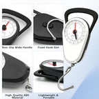 Luggage Weight Scale with Hook (White & Black)
