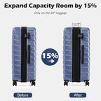Lightweight Luggage with TSA Lock (Large(28in) / Blue)