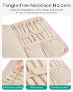 Travel Jewelry Organizer Case (A-Camel / Medium)