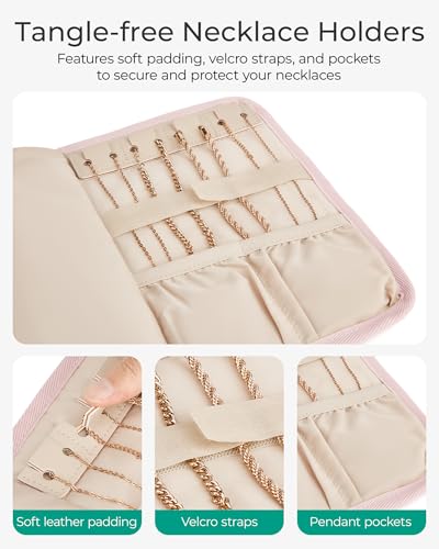 Travel Jewelry Organizer Case (A-Camel / Medium)