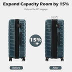 Lightweight Luggage with TSA Lock (3 Piece Set (20in/24in/28in) / Teal Blue)