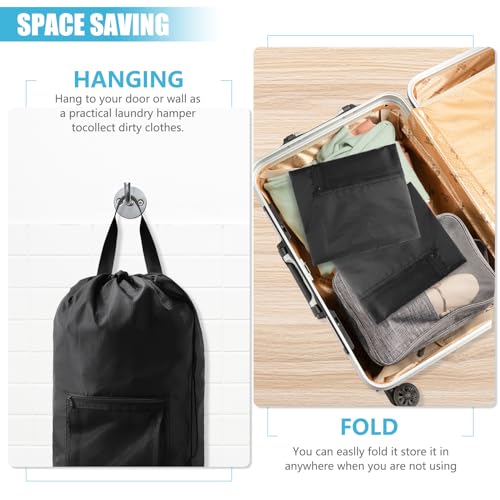 Laundry Bag Backpack (2Pack / Black)