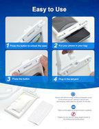 Waterproof Phone Pouch (1 Pack - White8.0")