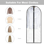 Dress Bags for Gowns Long (Clear / 65''- 1 Pack)