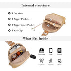 Faux Straw Crossbody Bags for Women Small RFID Summer Sling Bag (Dessert Khaki)