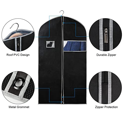 40 Inch Suit Bag (Black&Grey / 40'' - 8PCS)