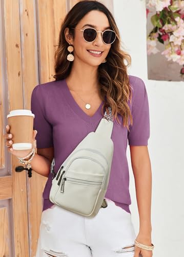 Sling Bag Crossbody Bags (White)