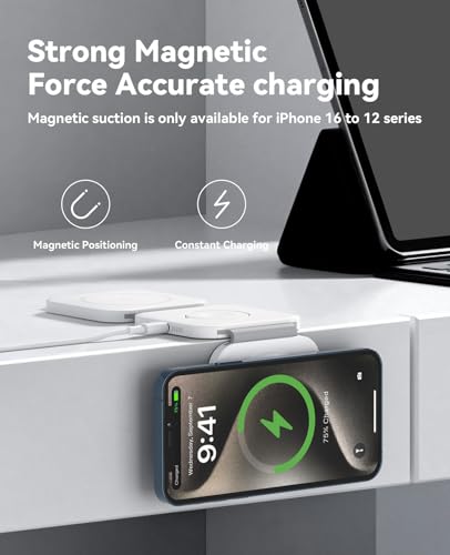 2 Pack 3 in 1 Charging Station for Apple (15W White 2Pack)
