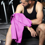 Microfiber Towel Quick Dry Camping & Travel & Gym Towel. Compact (Purple / 24.00" x 12.00")