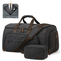 Carry On Garment Bag for Travel Convertible Garment Duffle Bag Suit Bags for Men Women Travel 2 in 1 Hanging Suitcase Business Travel Bag with Toiletry Bag (50l / Black)
