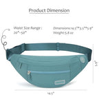 Small Crossbody Bags Sling Fanny Pack for Men with Adjustable Straps (Dark Green / Large)