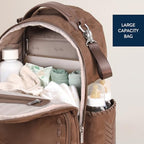 Boss Plus Large Diaper Bag Backpack with 19 Pockets (Aspen)