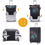 Travelkin Luggage Covers For Suitcase Tsa Approved Suitcase Cover Protector (Go Travel-Green / S)