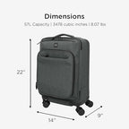 Quad Carry On Spinner TMB400 (Graphite Heather)