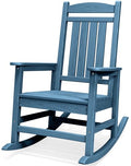 HDPE Oversized Rocking Chair Outdoor (Blue / 1 Pack)