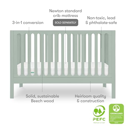 Galileo 3-in-1 Convertible Standard Crib - Sage (Sage)