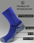 Cushioned Compression Unisex Mid (X-Large / Royal Blue (4 Pairs))