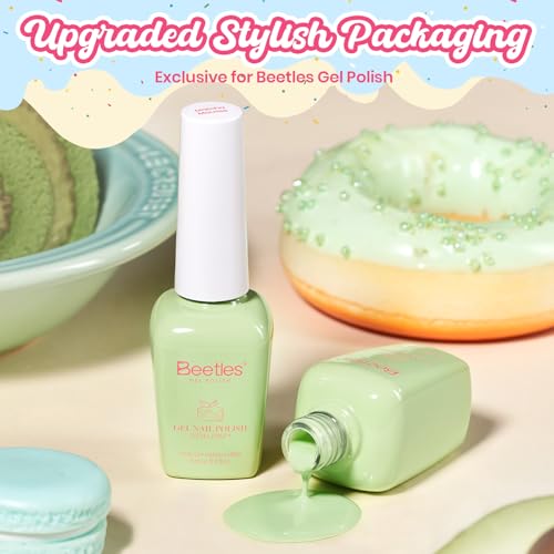 Beetles Green Gel Nail Polish (H - Pastel Green | Matcha Mousse)