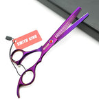 7.0in Professional Pet Grooming Scissors set (Violet)
