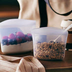 Premium Reusable Silicone Food Storage Bags (Clear / 3-Pack)