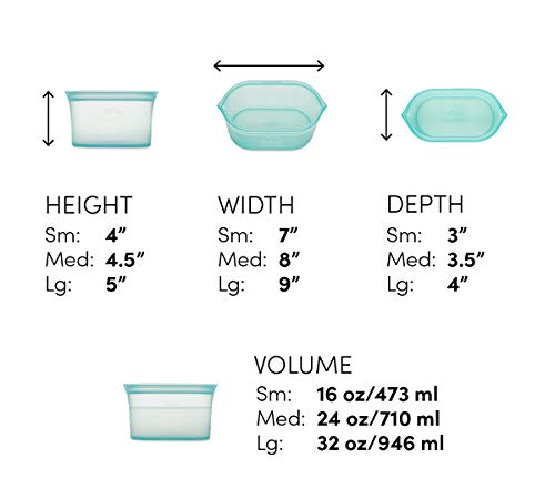 Reusable Food Storage Bags (Lavender / 3 Dish Set)