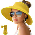 Sun Hat for Women Roll (One Size / Plain Yellow)
