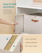 Shoe Organizer for Closet (Cappuccino Beige / 1 Pack)